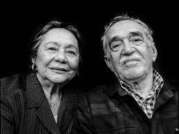 Fotografía de Gabriel García Márquez y su esposa Mercedes Barcha